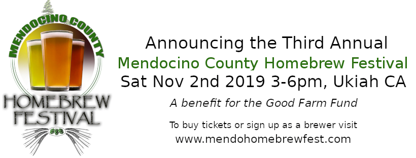 Announcing the 3rd Annual Mendocino County Homebrew Festival